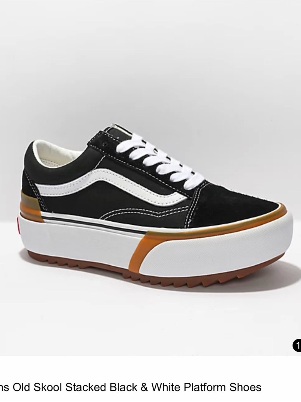 *LOOKING FOR* Vans Old Skool Stacked Black & White Platform - size 7.5 or 8